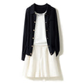 Women's Pure Cashmere Fine-Knit Tie-Pocket Cardigan 5