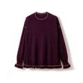 Women's 48-Count Worsted Cashmere Loose Pullover