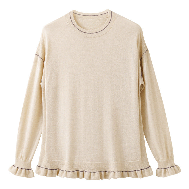 Women's 48-Count Worsted Cashmere Loose Pullover 5